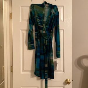 NWT London Times faux wrap dress